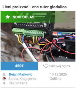 CNC glodalica