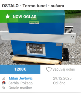 Termo tunel - susara