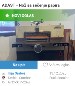 Noz za secenje papira