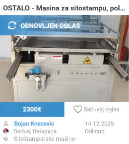 Mašina za sitoštampu