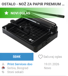 Nož za papir