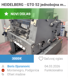 Heidelberg GTO 52