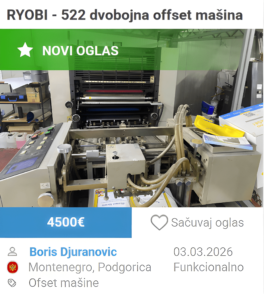 Ryobi 522 ofset mašina