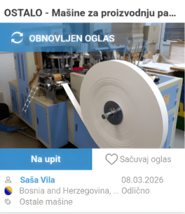 Mašina za papirne čaše