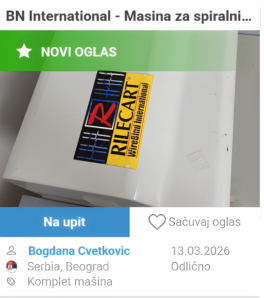 Mašina za spiralni povez