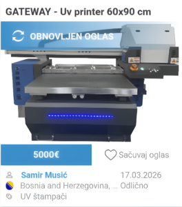 Gateway UV printer 60x90cm