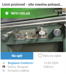 Poluatutomatska sito mašina