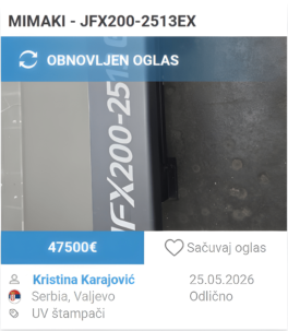 Mimaki JFX200-2513EX