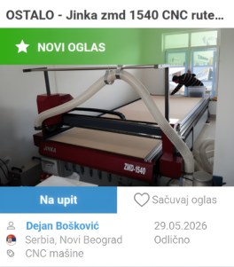 Jinka zmd 1540 CNC