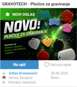 Gravotech plocice za graviranje