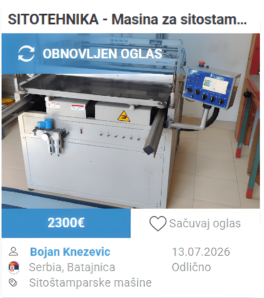 Masina za sito stampu